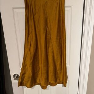 Club Monaco Elegant Copper/Golden Yellow Skirt